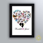 Couple Heart Collage Portrait - Image 2
